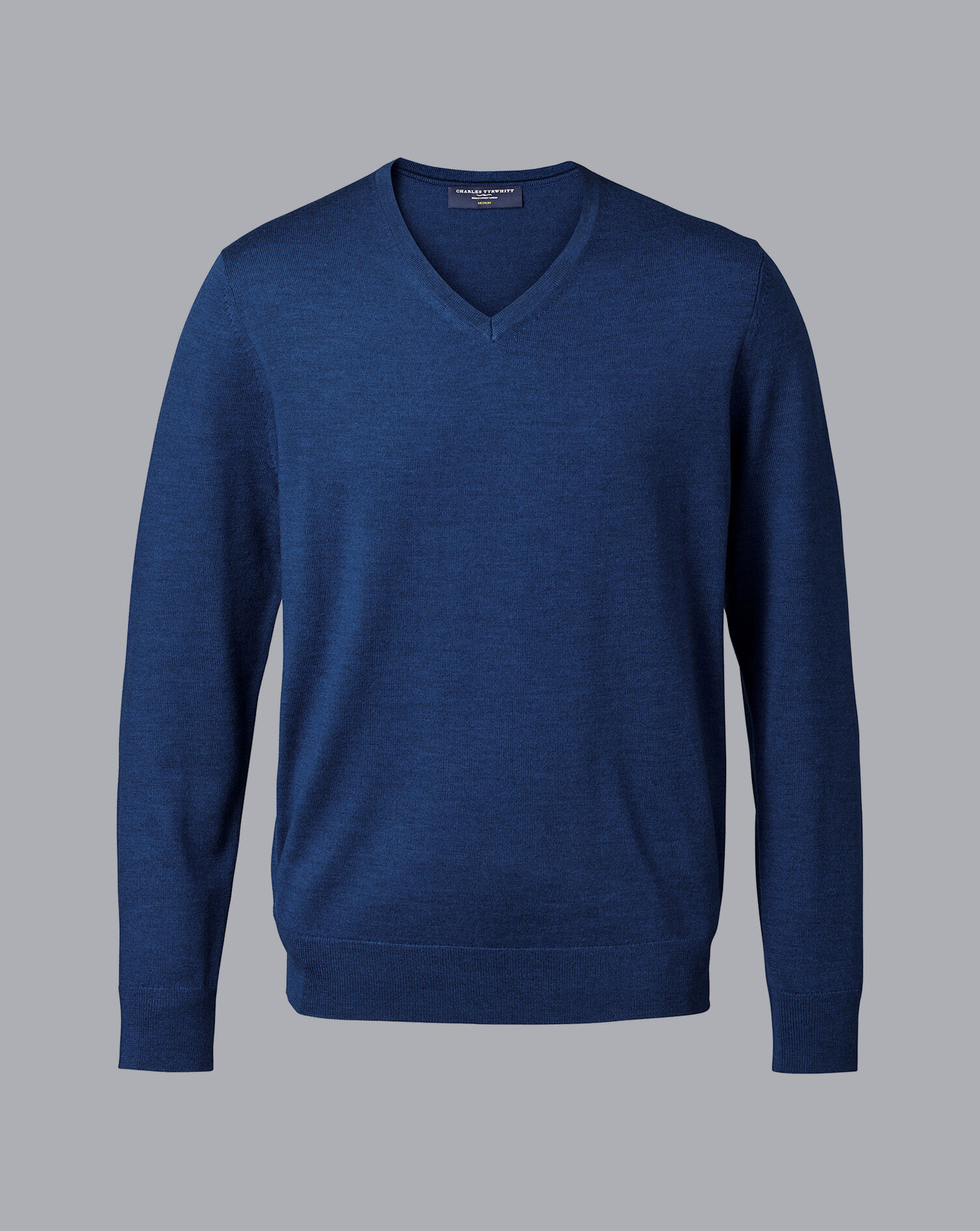 royal blue v neck sweatshirt