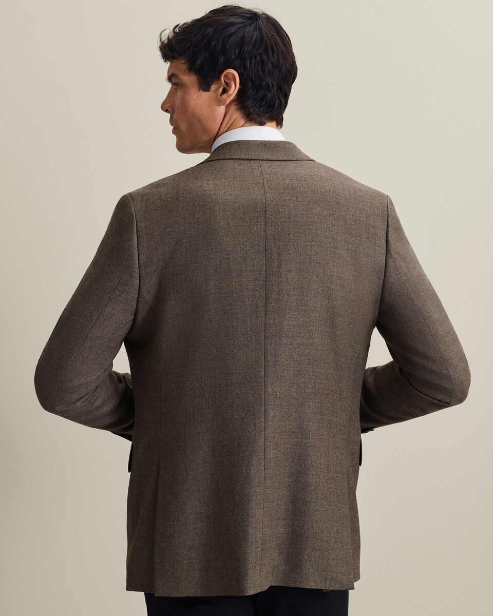 Veste en laine textur&eacute;e - Moka