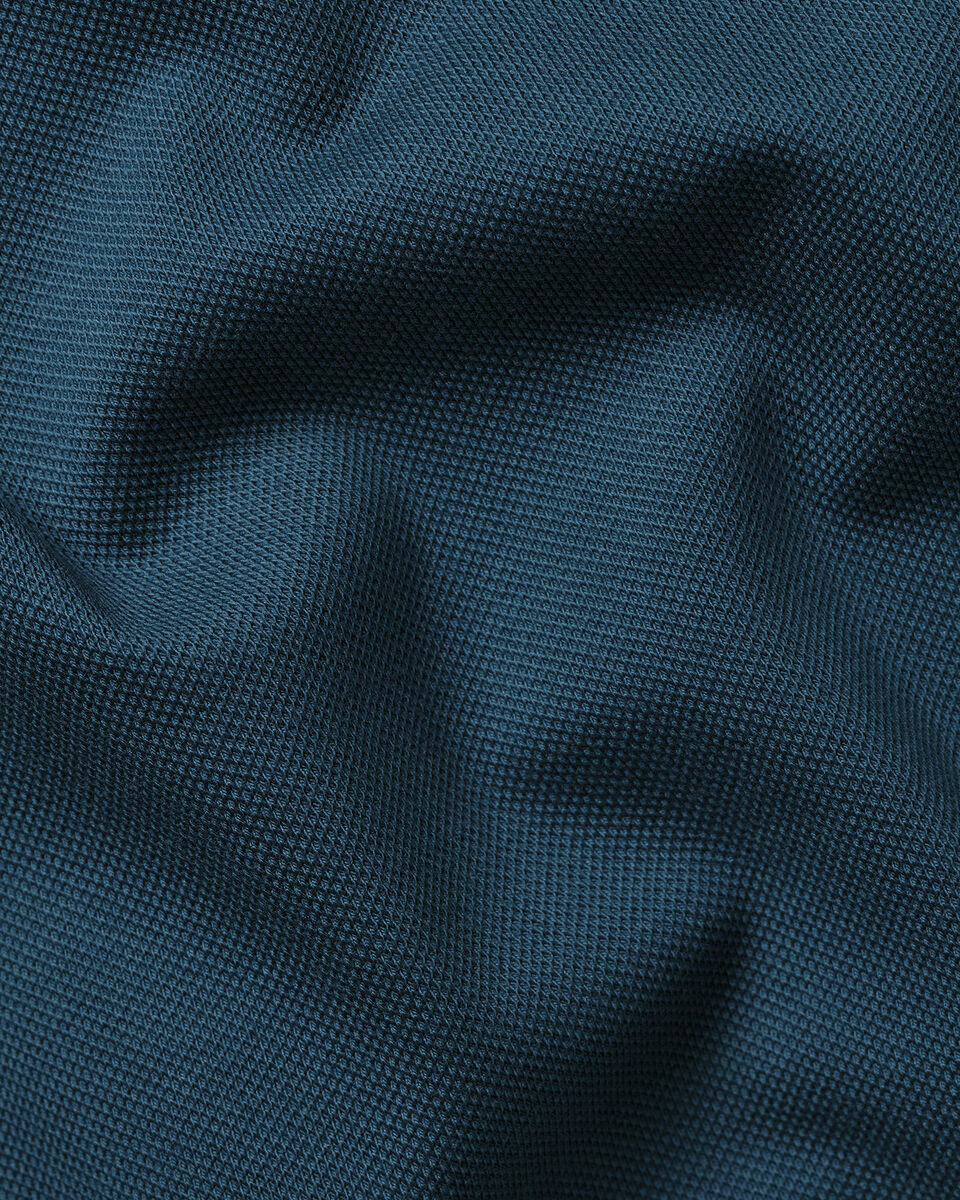 Cotton Stretch Pique Polo - Teal