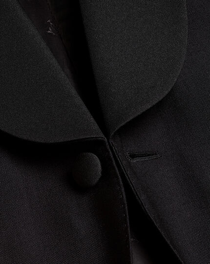 Shawl Lapel Tuxedo Jacket - Black
