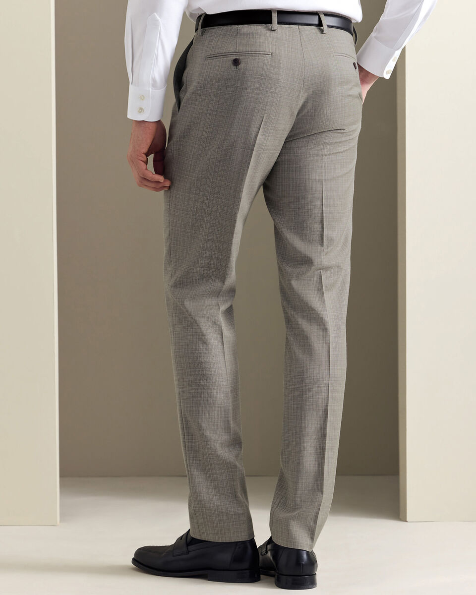 Italian Luxury Suit Trousers - Taupe