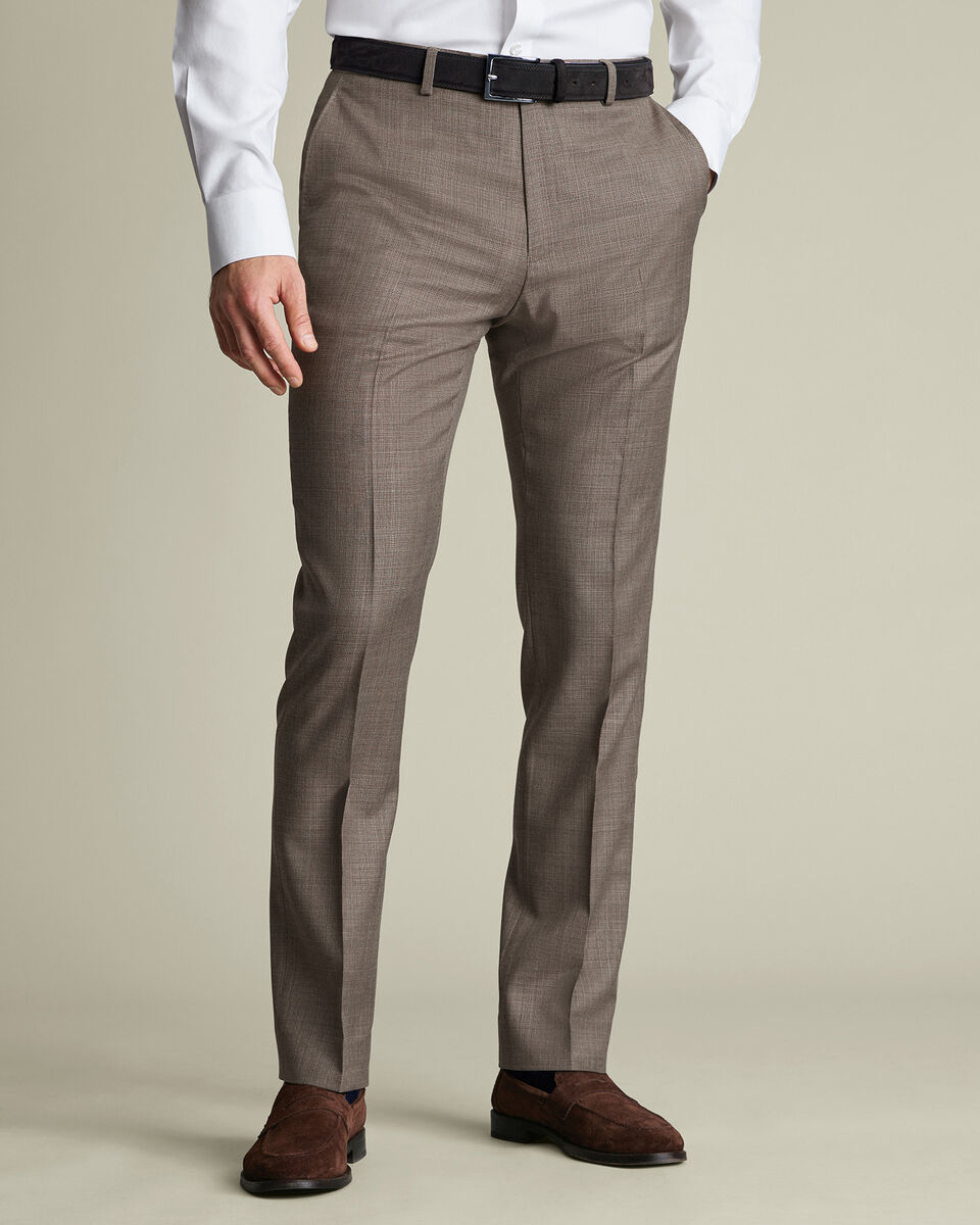 Italian Luxury Suit Trousers &ndash; Taupe