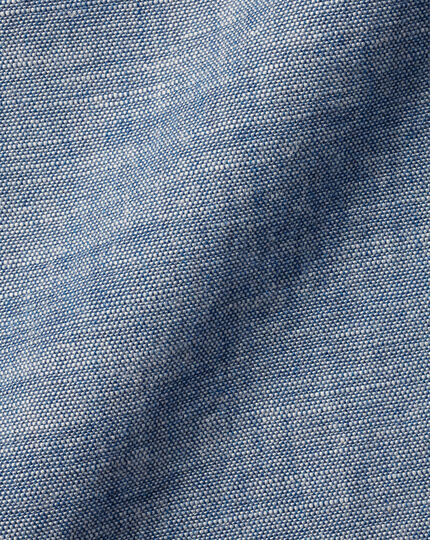 Twin Pocket Chambray Shirt - Indigo Blue