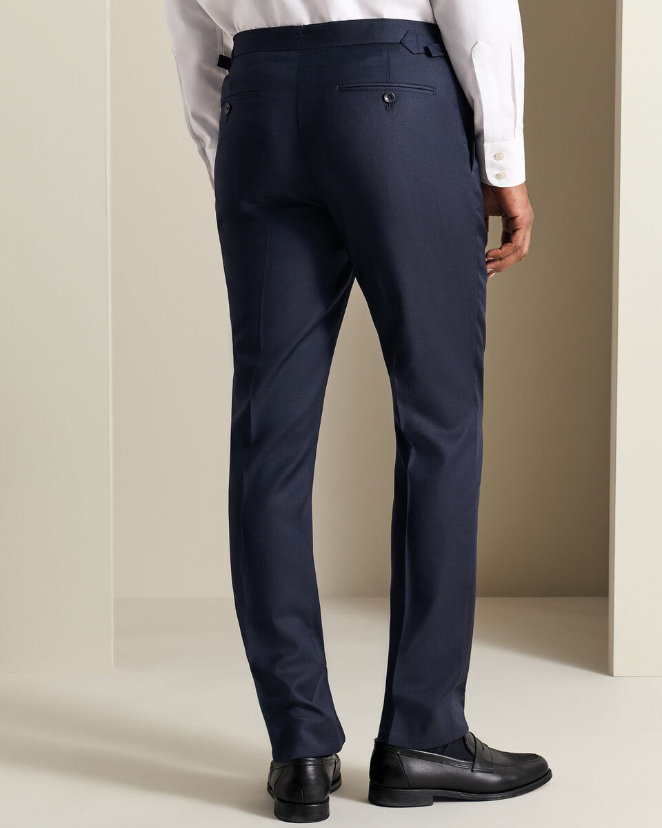 Italian Luxury Suit Trousers - Dark Navy