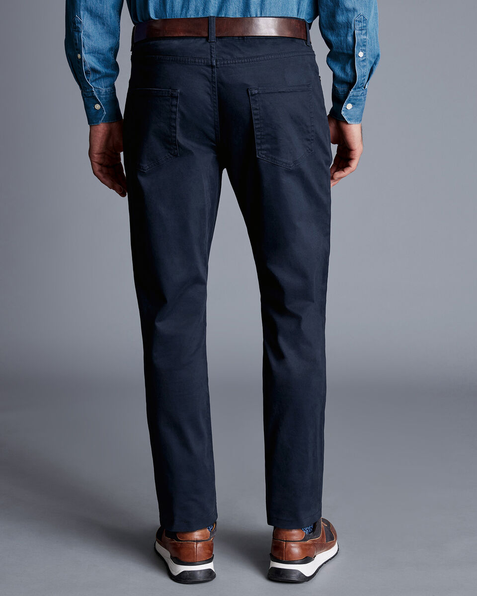 Twill 5 Pocket Jeans Dark Navy Charles Tyrwhitt