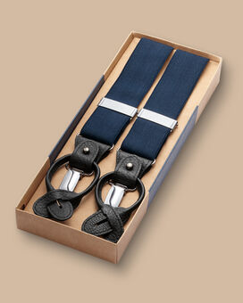Combination Suspenders - Navy