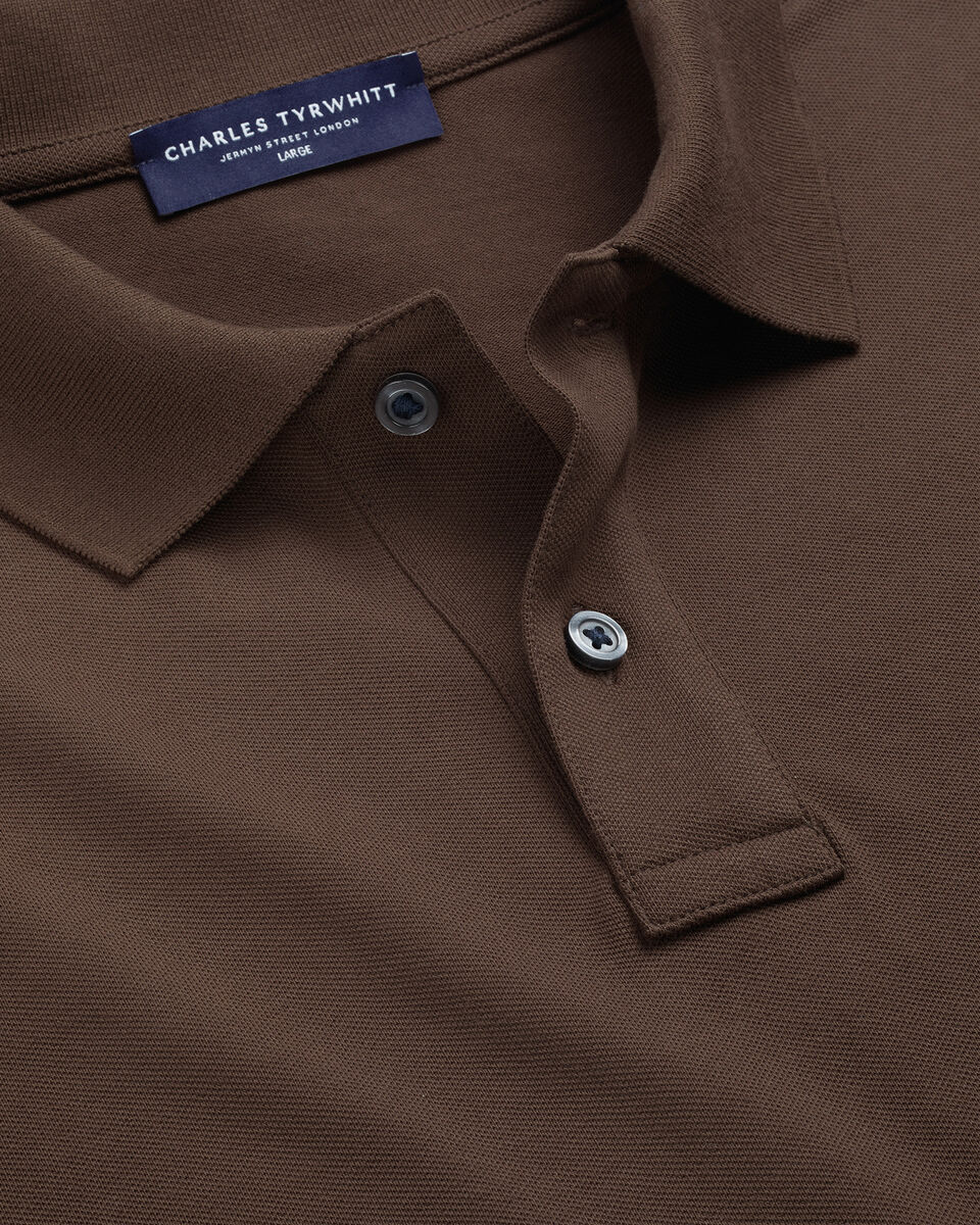 Pique Polo - Brown