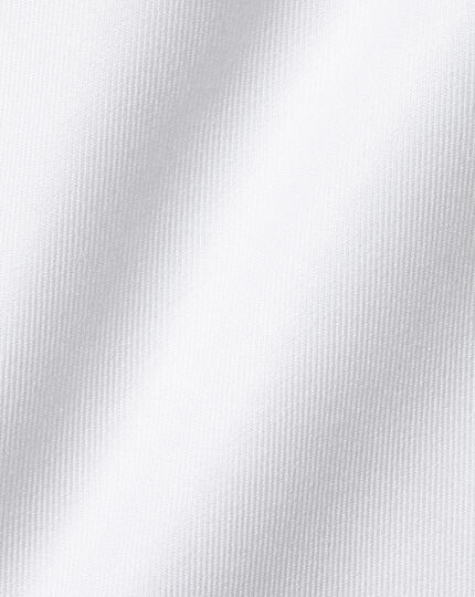Bügelfreies Twill-Hemd - Weiß