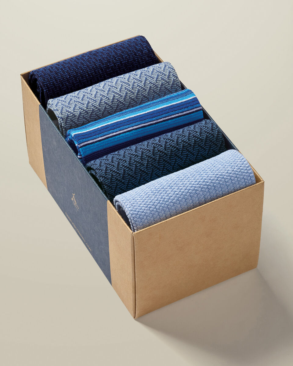 Caja De Regalo De Calcetines - Azul