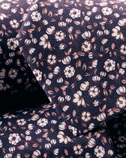 Krawatte aus Liberty Fabrics mit Blumenmuster - Rosa