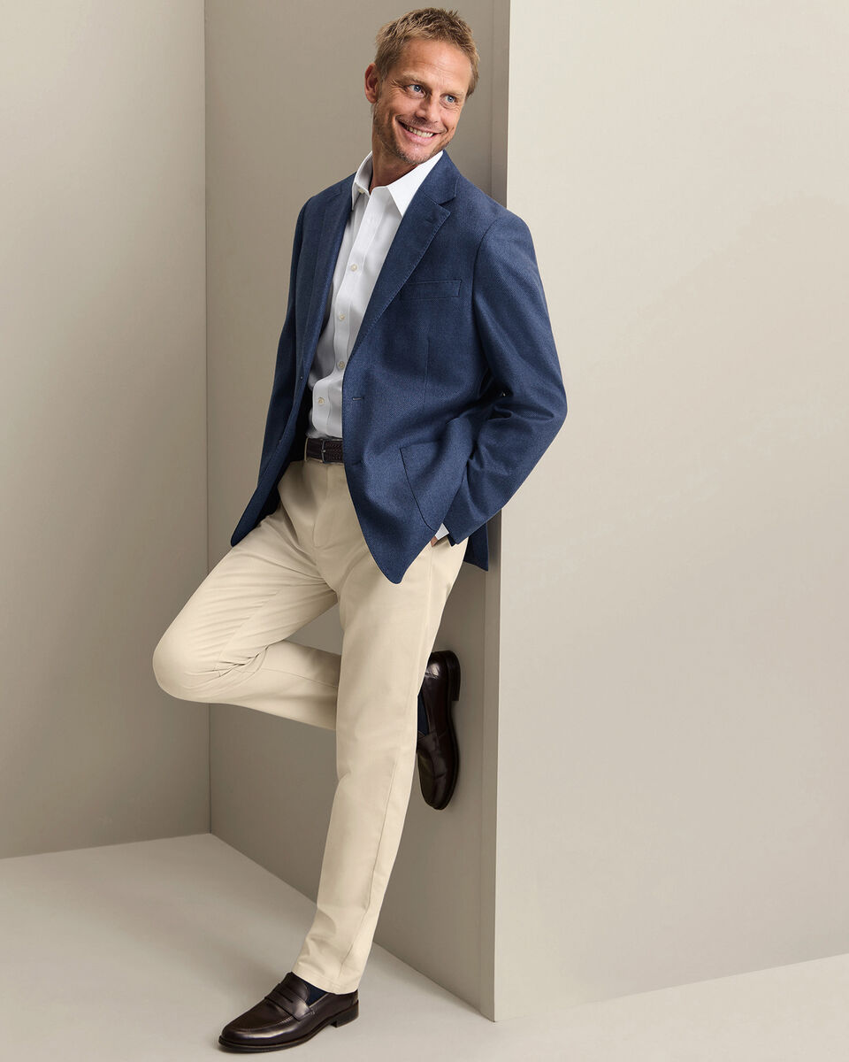 Veste en laine et soie - Bleu indigo