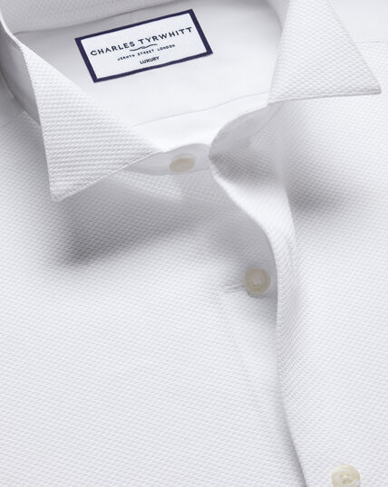 white christmas dresses Comfort Stretch Non-Iron Novelty Dress Shirt with Contrast Trim main image 0