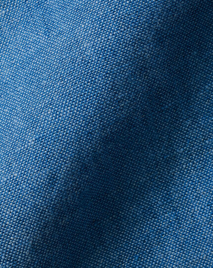 Pure Linen Shirt - Ocean Blue