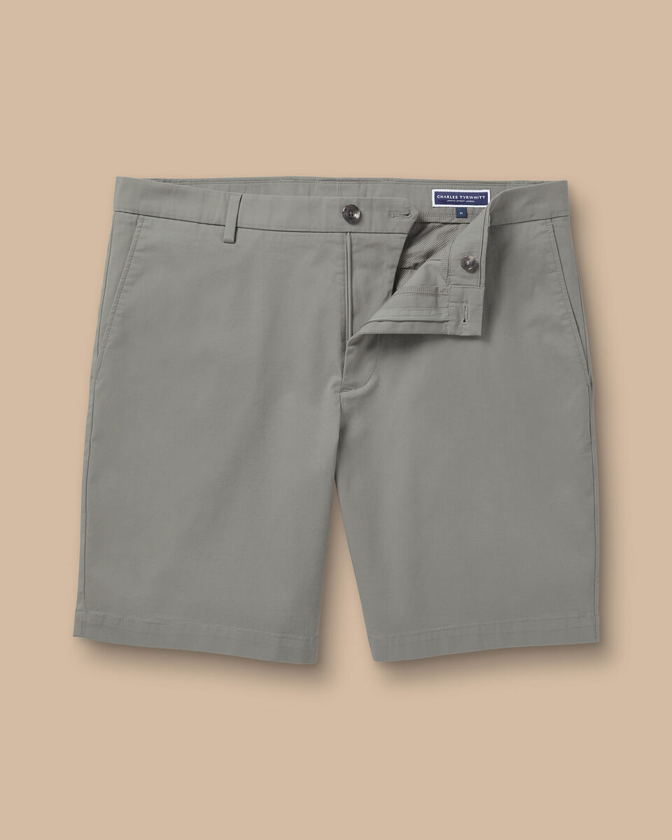 Cotton Shorts - Light Grey