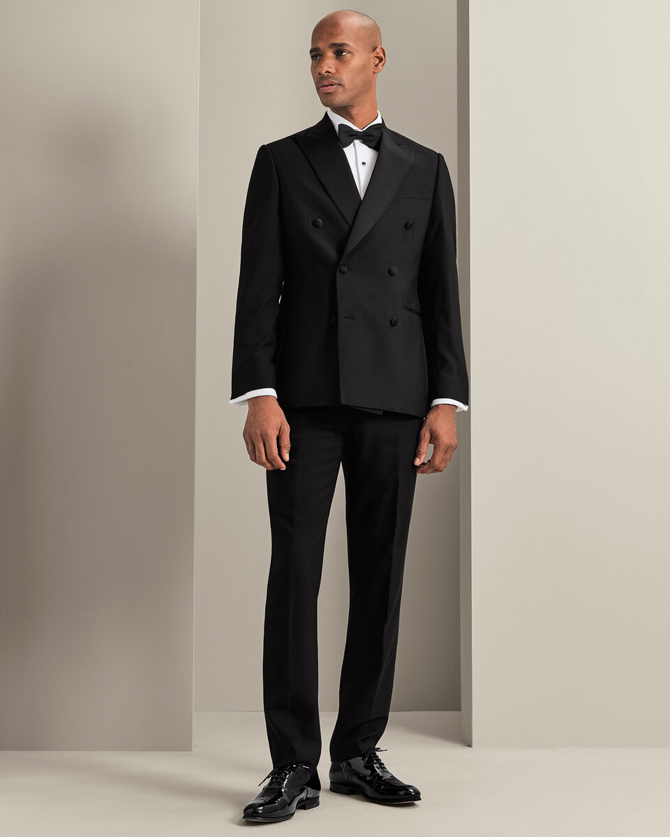 Double Breasted Dinner Suit - Black