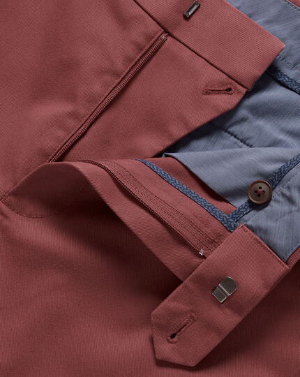 Ultimate Non-Iron Chinos - Maroon Red