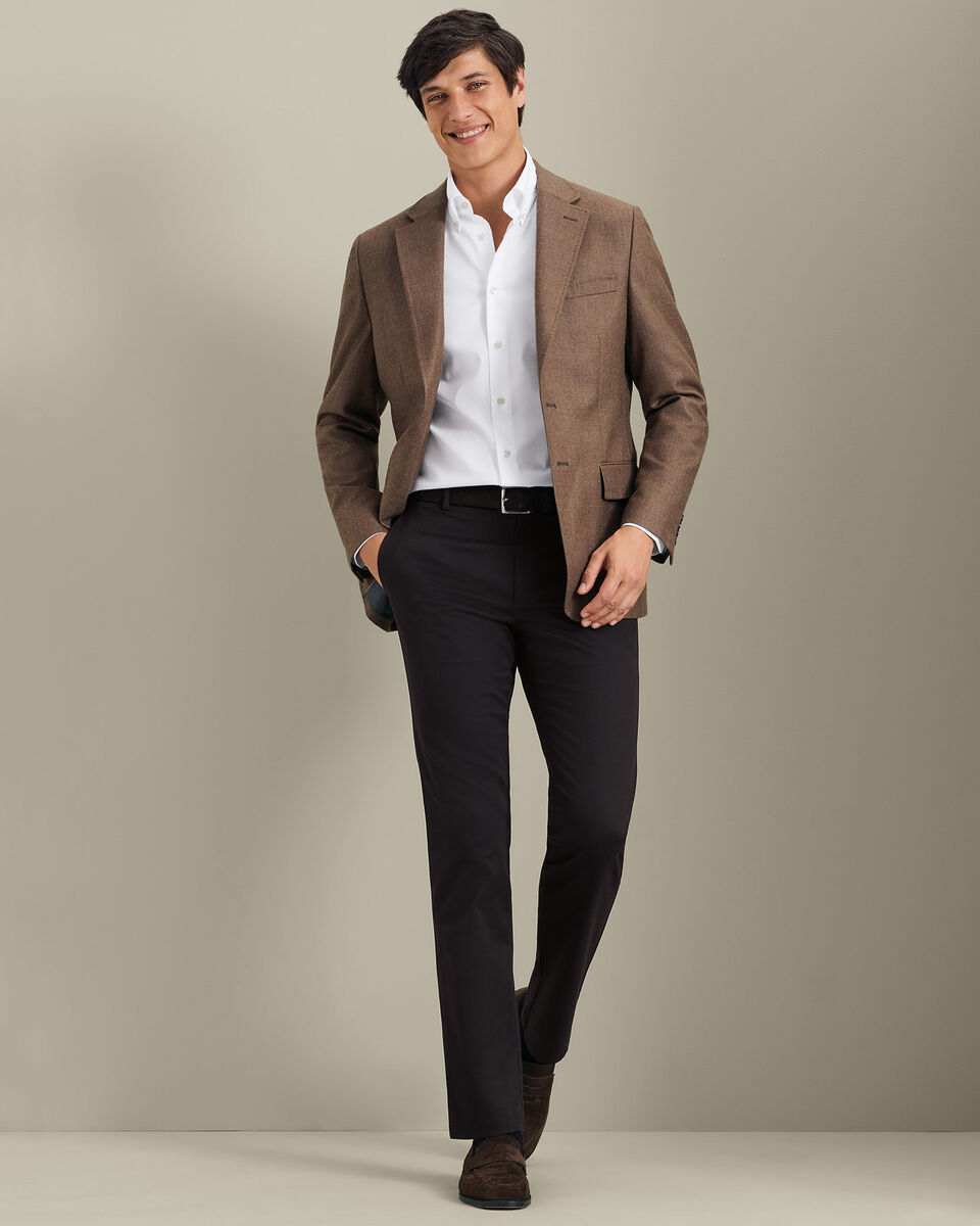 Wool Textured Jacket - Toffee