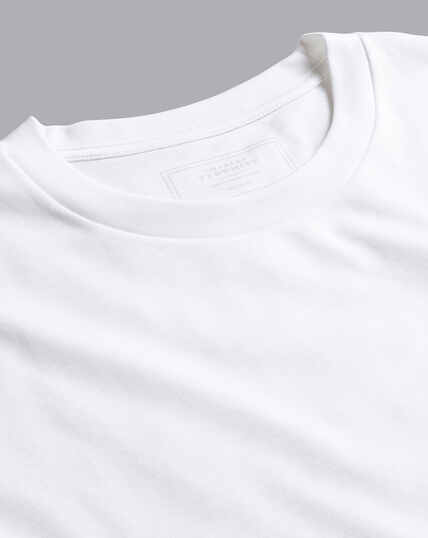 Tyrwhitt Langarm-Shirt aus Baumwolle - Weiß