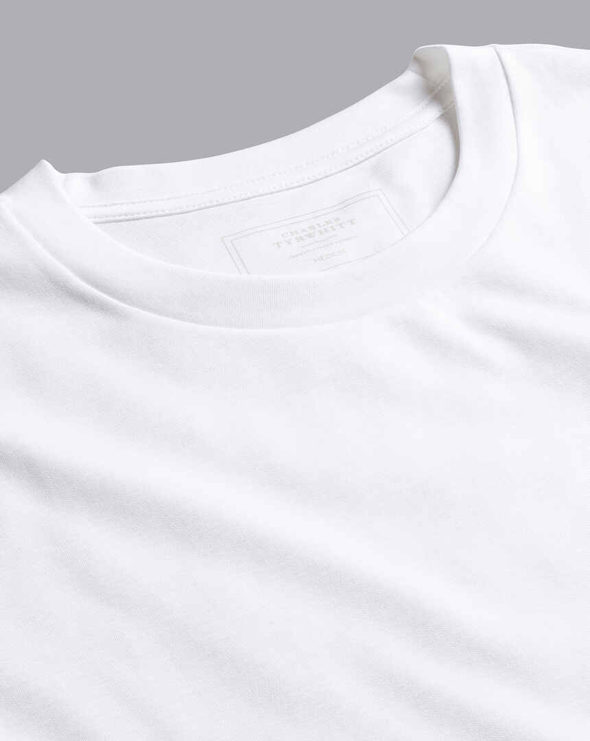 Tyrwhitt Langarm-Shirt aus Baumwolle - Weiß