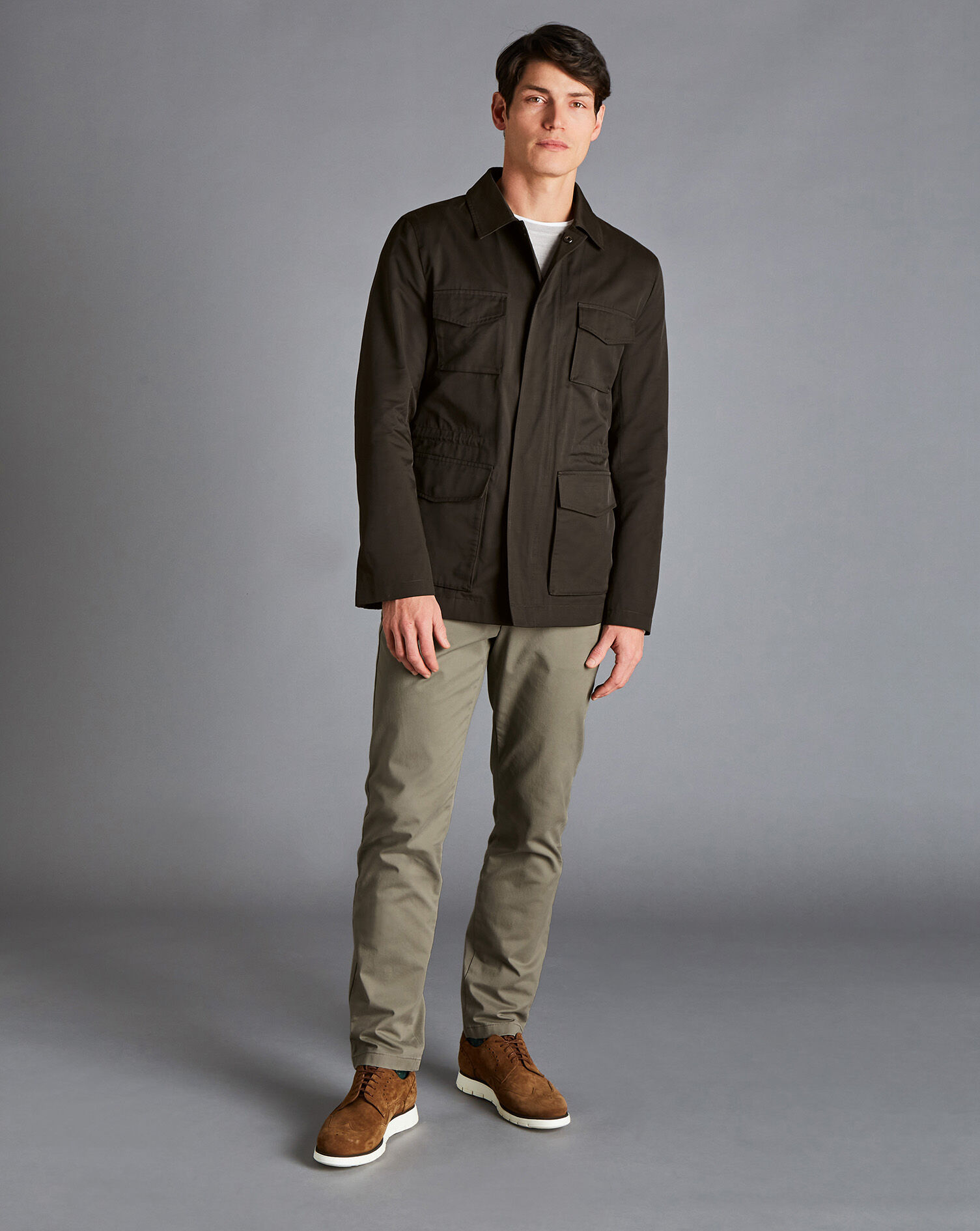 Showerproof Field Jacket - Chocolate 