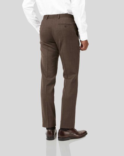 Semi-Plain Suit - Brown