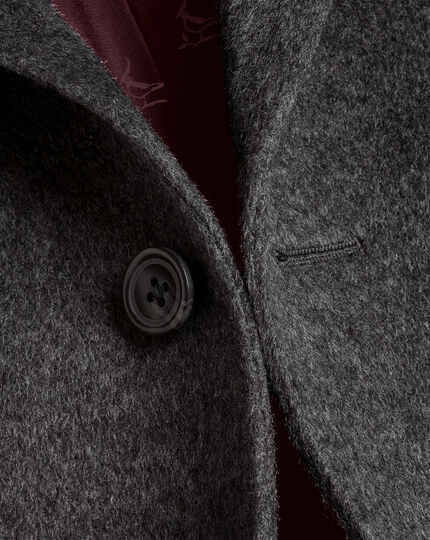 Wool Overcoat - Dark Grey