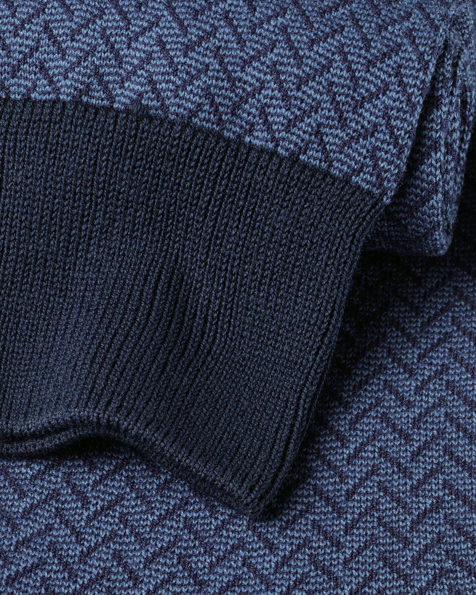 Herringbone Socks - Indigo Blue