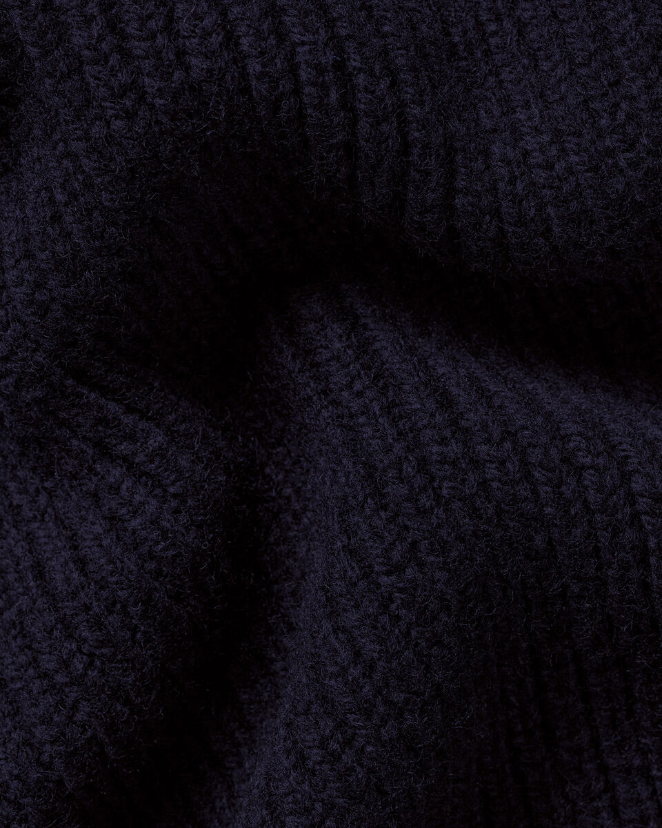 Dikke Jumper Van Pure Merinowol - Marineblauw