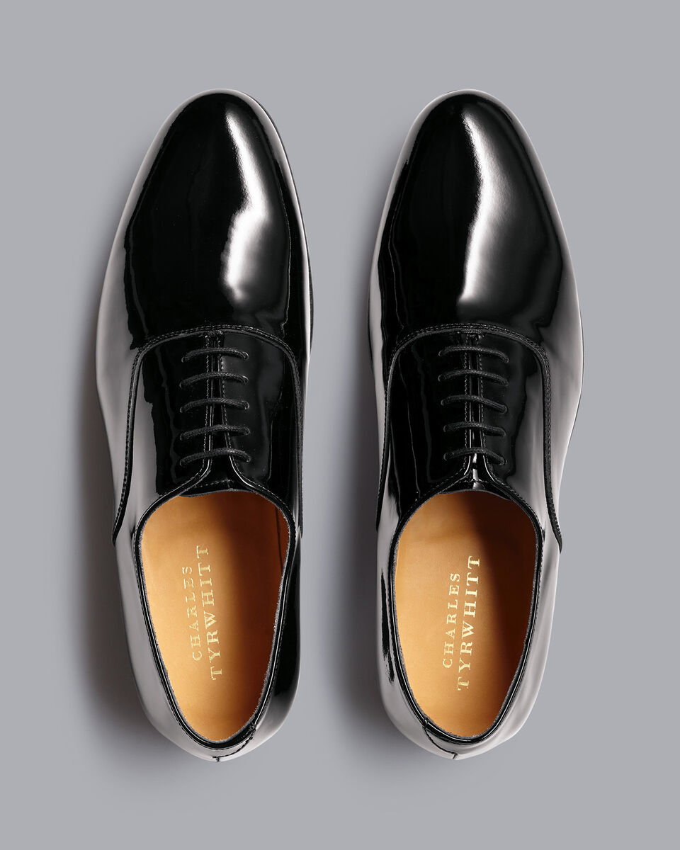 Patent Oxford Shoes Black Charles Tyrwhitt