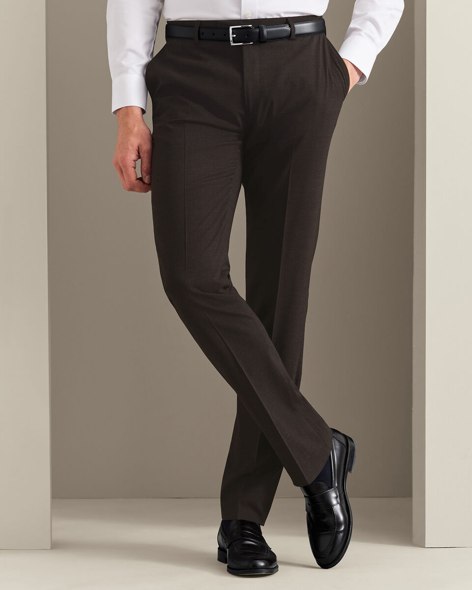 Ultimate Performance Prince of Wales Suit - Chocolate Brown