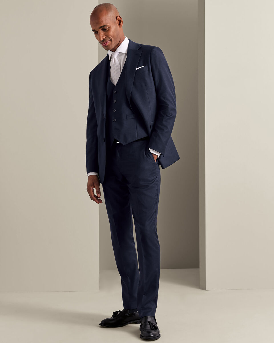 Giacca Da Completo Di Lusso Italiana - Blu Scuro