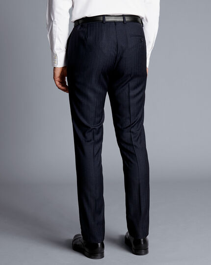 Check Suit Trousers - Ink Blue