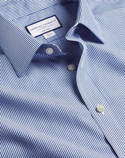 Non-Iron Bengal Stripe Shirt - Royal Blue