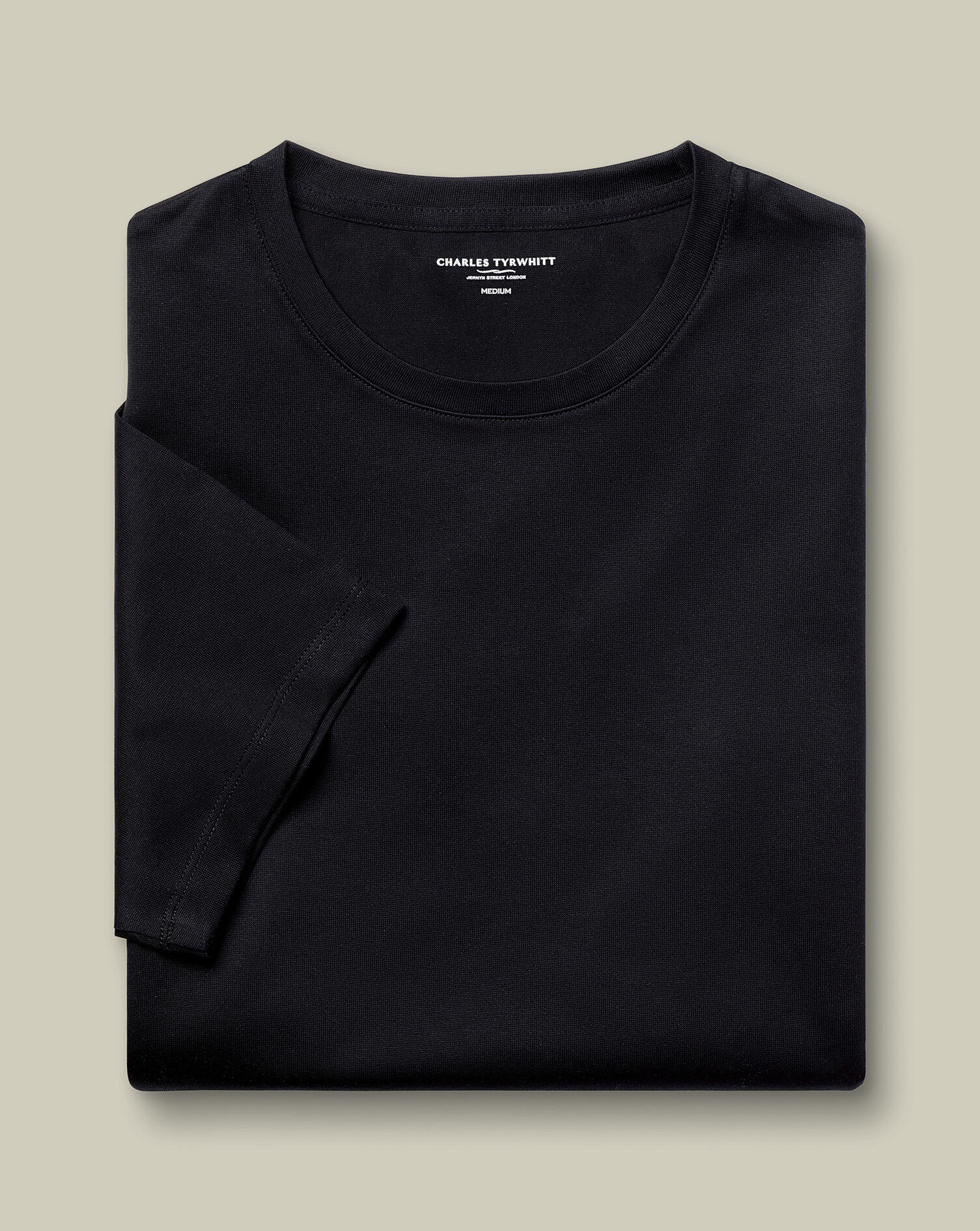 Pure Cotton T-Shirt - Black