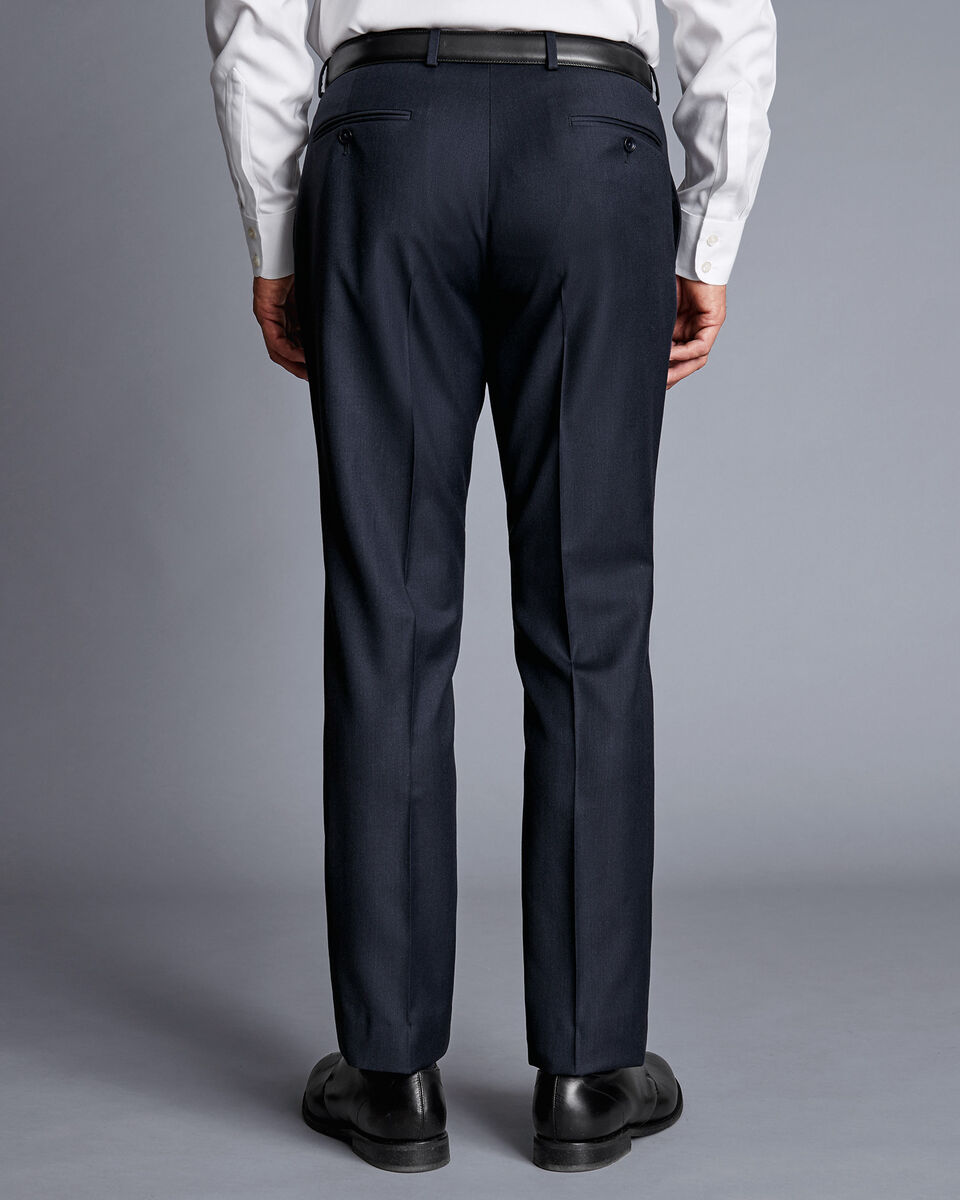 Twill & Line Pants - Navy main image 0