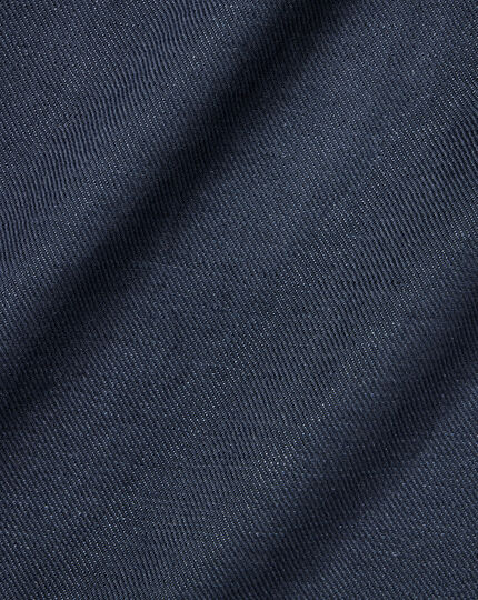 Overshirt aus Baumwoll-Leinen - Marineblau