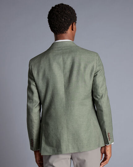 Linen Cotton Jacket - Sage Green