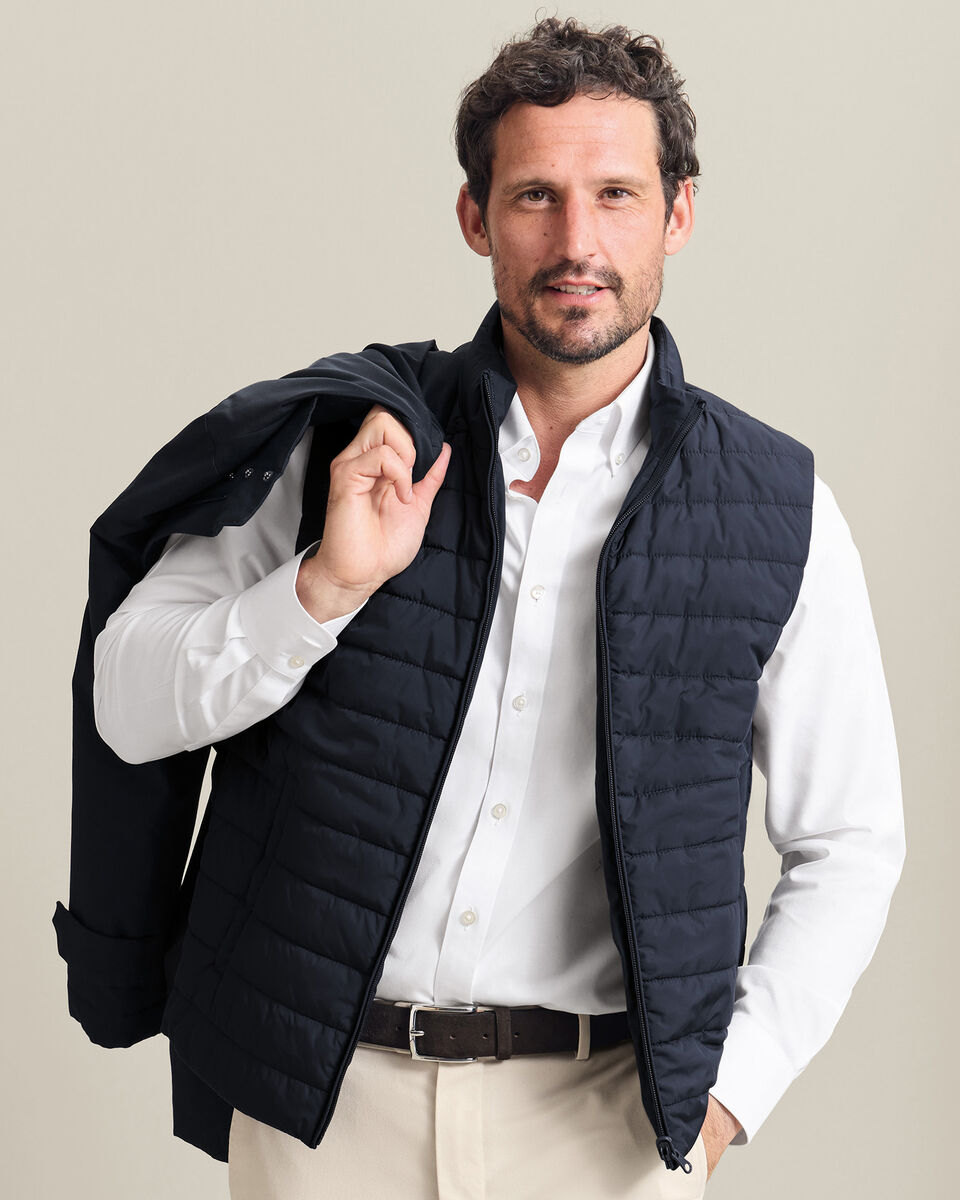 3-in-1 Regenjas Met Afneembaar Bodywarmer - Marineblauw