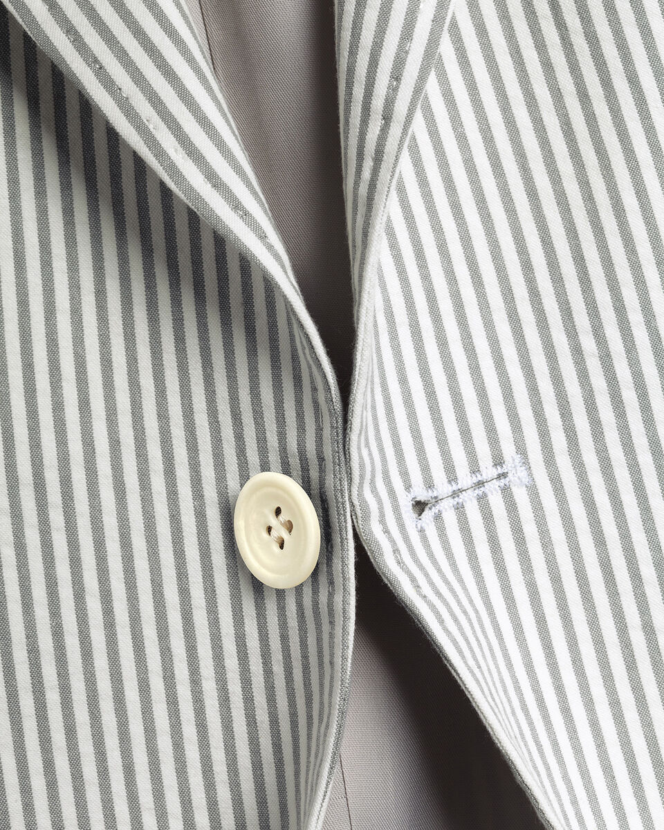 Sakko aus Seersucker - Silbergrau