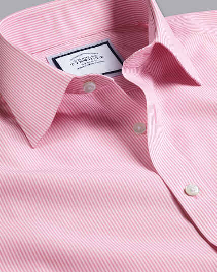 Non-Iron Bengal Stripe Shirt - Pink
