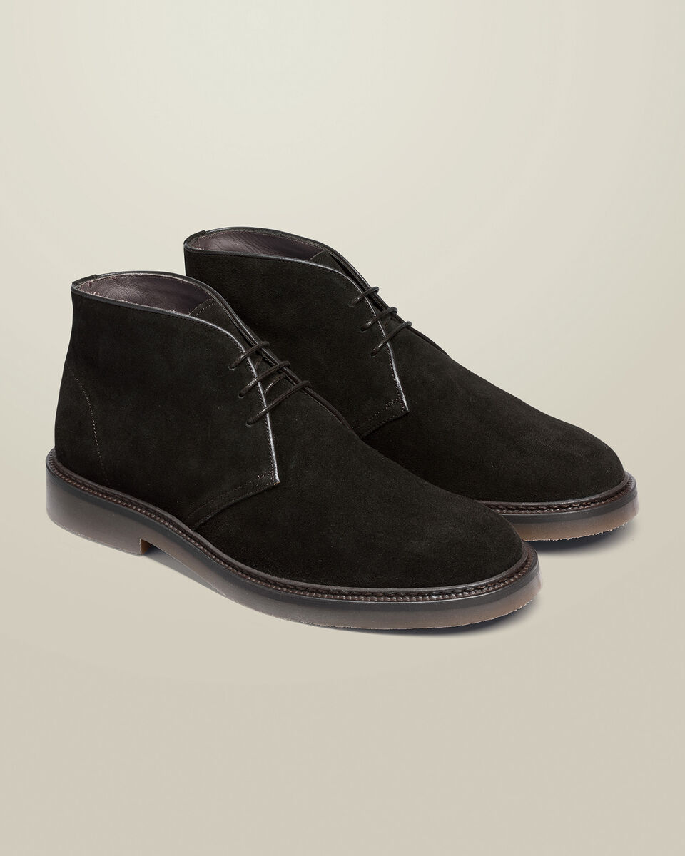 Suede Chukka Boots - Dark Chocolate