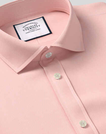 Spread Collar Stretch With TENCEL™ Shirt - Peach