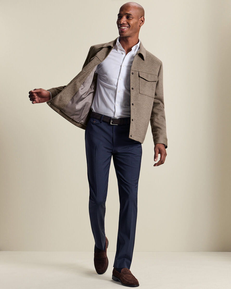 Gr&egrave;ge Veste Harrington en laine