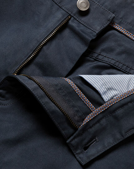 5-Pocket-Hose aus Stretch-Baumwolle - Marineblau