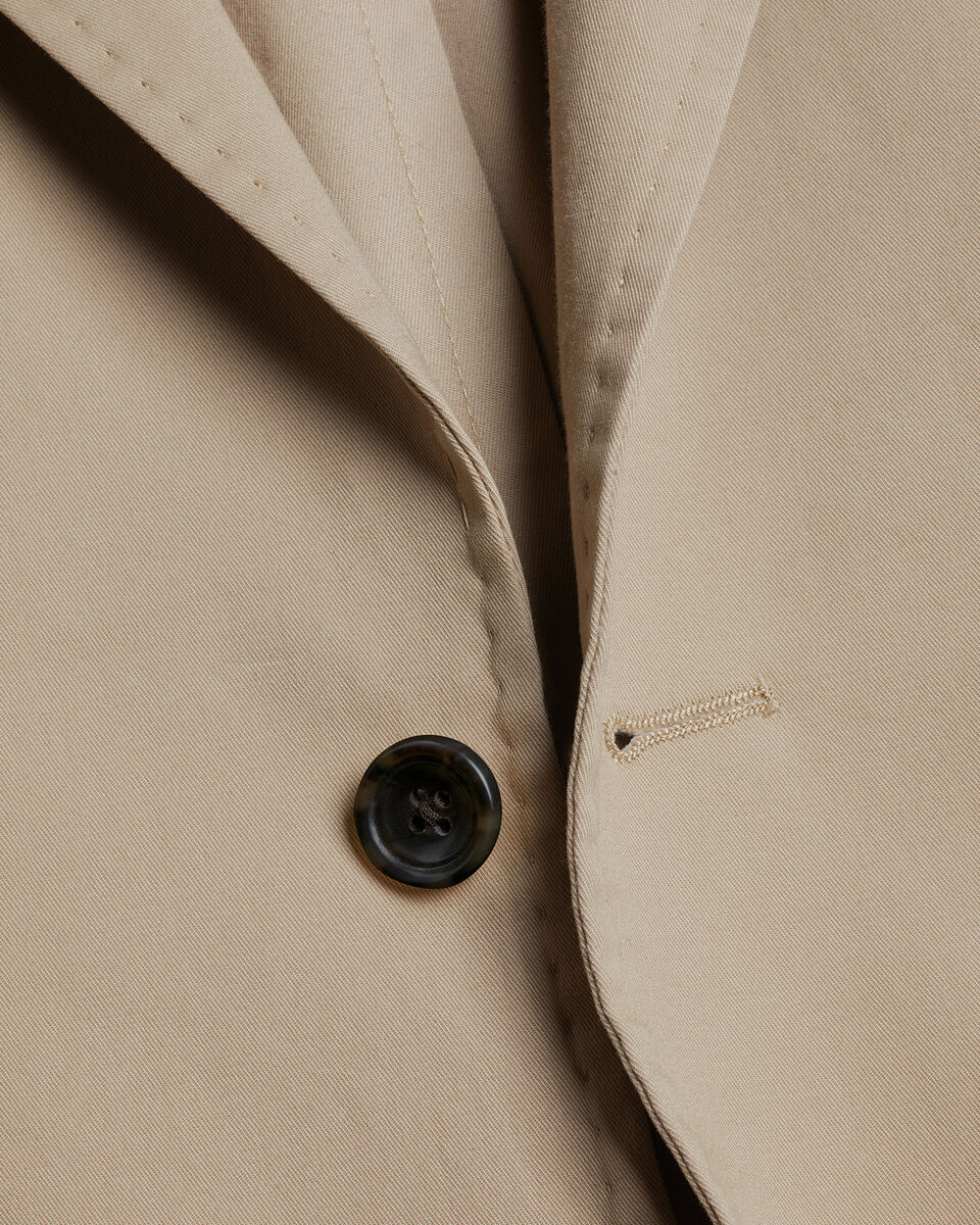 Taupe Cotton Stretch Jacket