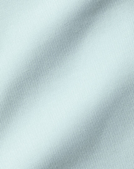 Spread Collar Non-Iron Twill Shirt - Aqua Green