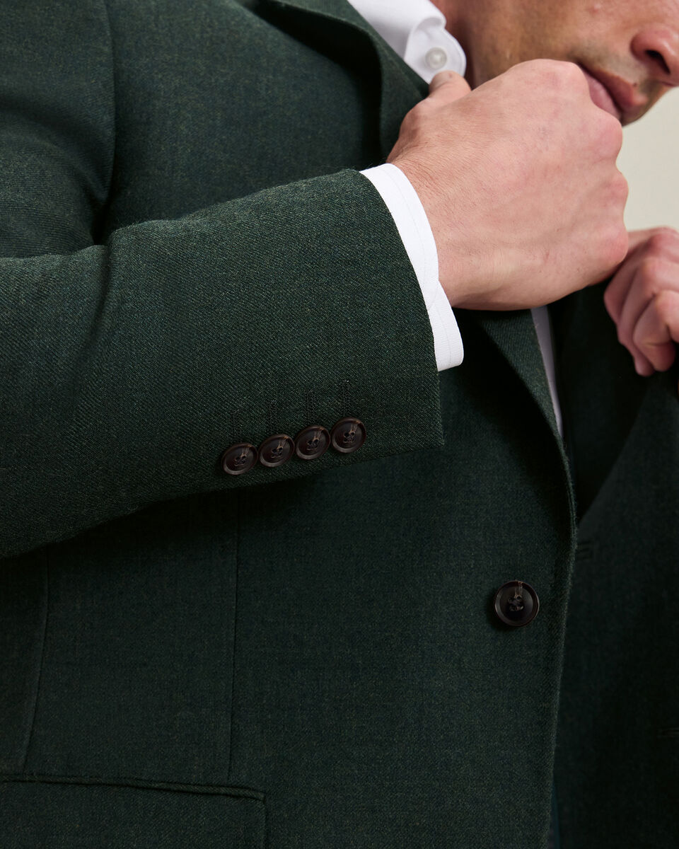 Veste en laine textur&eacute;e - Vert for&ecirc;t