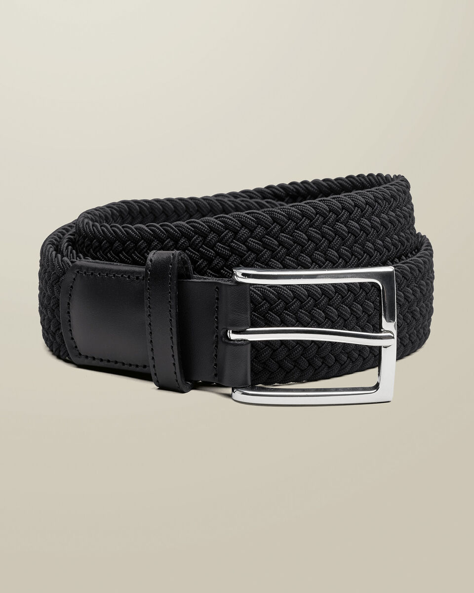 Legerer Stretch-G&uuml;rtel - Schwarz