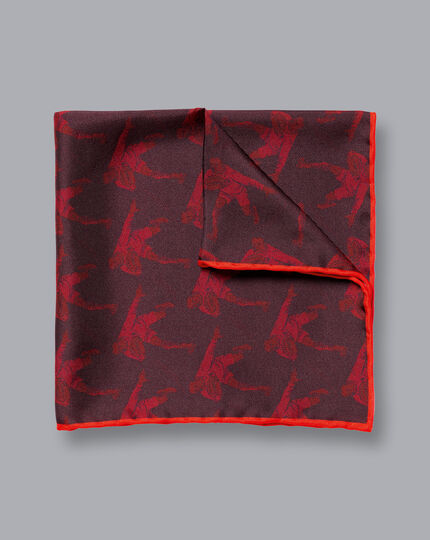 England Rugby Player Pocket Square - Berry
