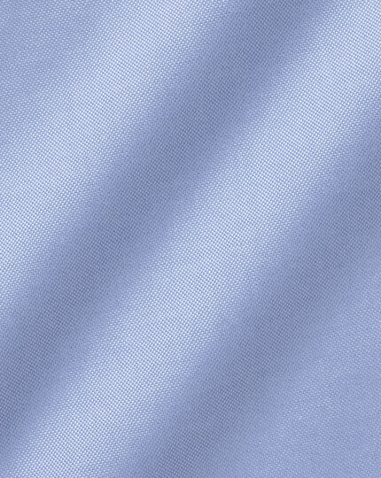 Spread Collar Non-Iron Pinpoint Oxford Shirt - Cornflower Blue